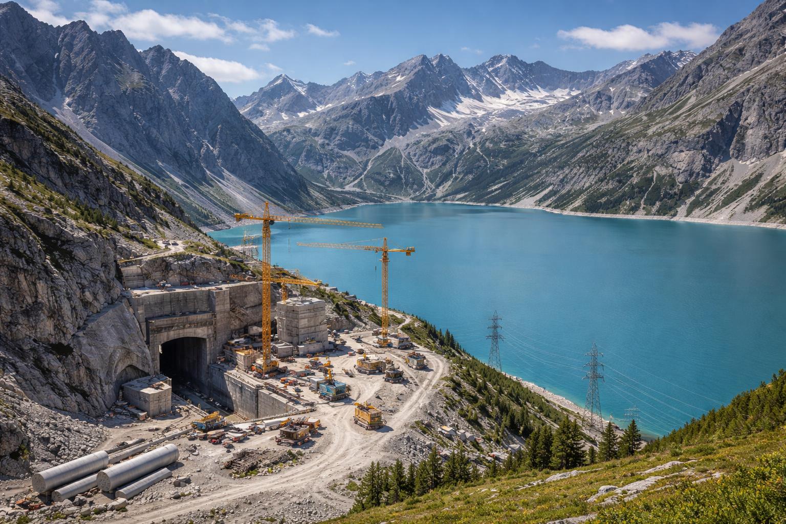 Redaktionelle Szene zum Thema „Illwerke-VKW starten Verfahren für neues Pumpspeicherkraftwerk am Lünersee“