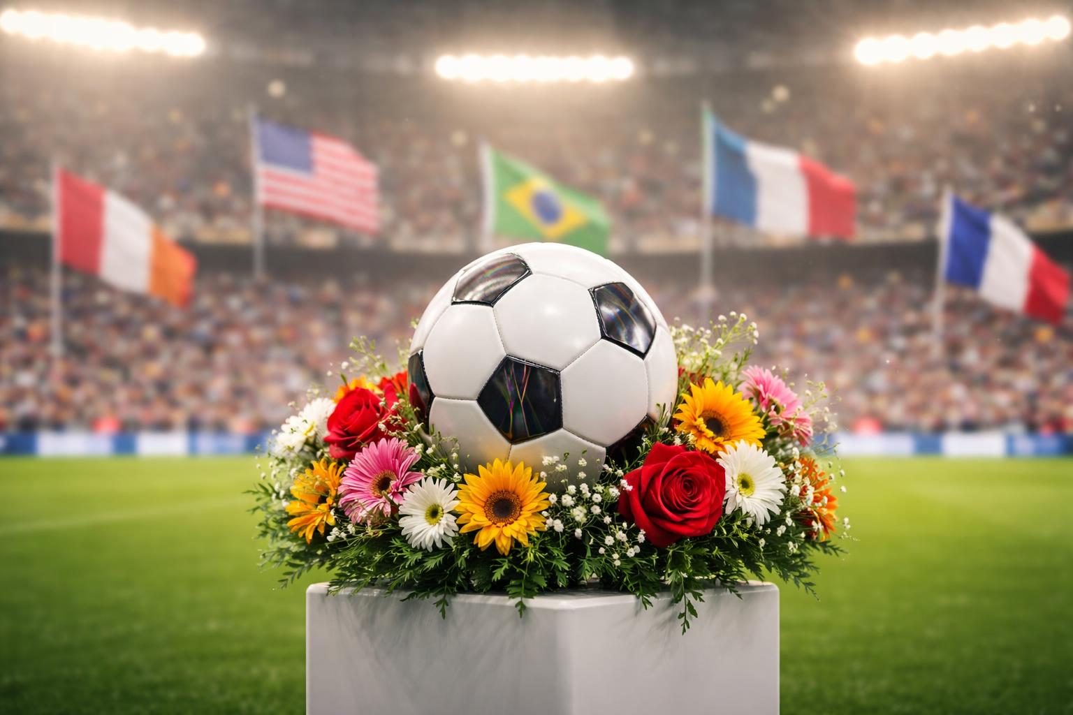Redaktionelle Szene zum Thema „Infantino weist Kritik an der WM zurück: „Die Welt braucht Liebe““