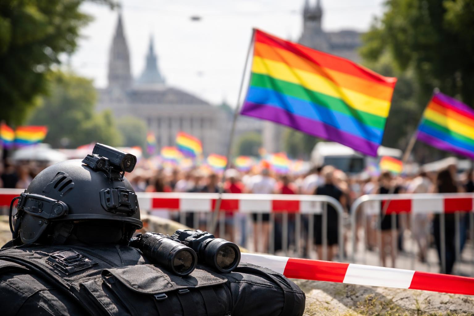 Redaktionelle Szene zum Thema „Innenministerium sieht keine konkrete Gefährdung für CSD-Veranstaltungen“