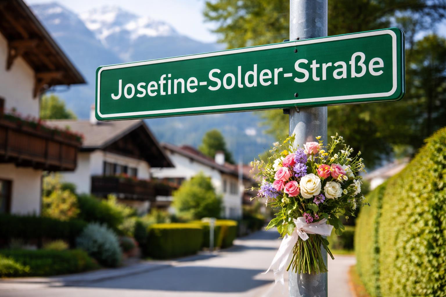 Redaktionelle Szene zum Thema „Innsbruck benennt Hermann-Gmeiner-Straße in Josefine-Sölder-Straße um“