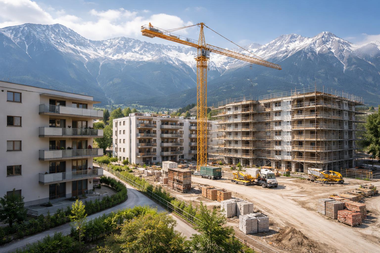 Redaktionelle Szene zum Thema „Innsbruck investiert 69 Millionen Euro in leistbares Wohnen“