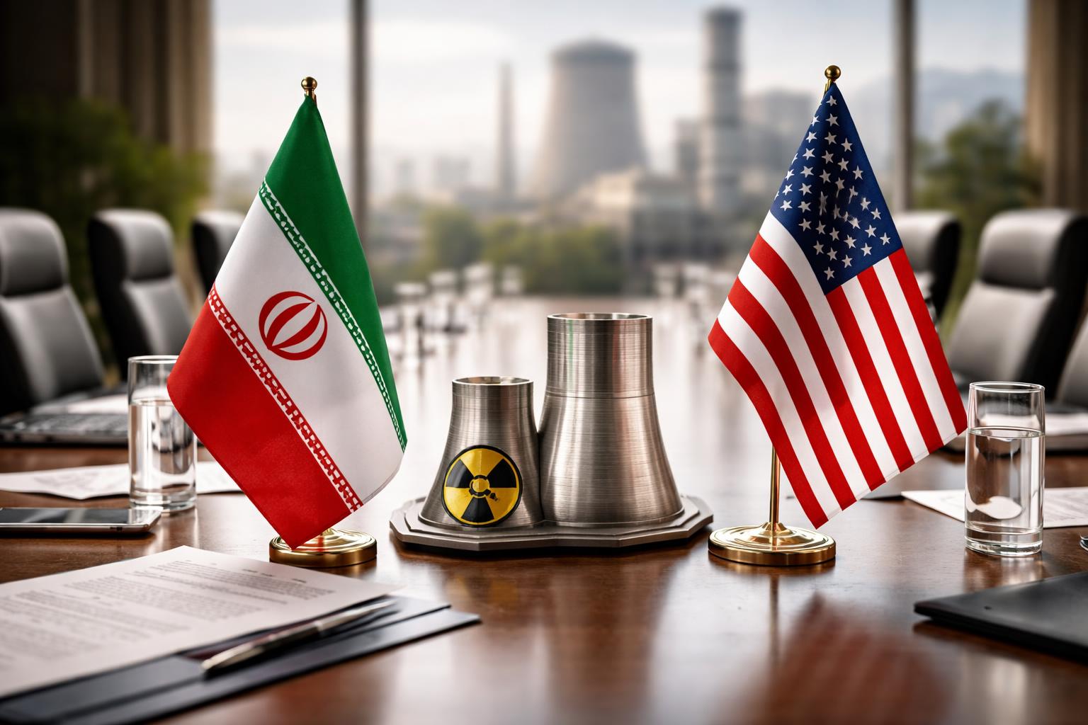 Redaktionelle Szene zum Thema „Iran und USA setzen Gespräche über Atomstreit fort“