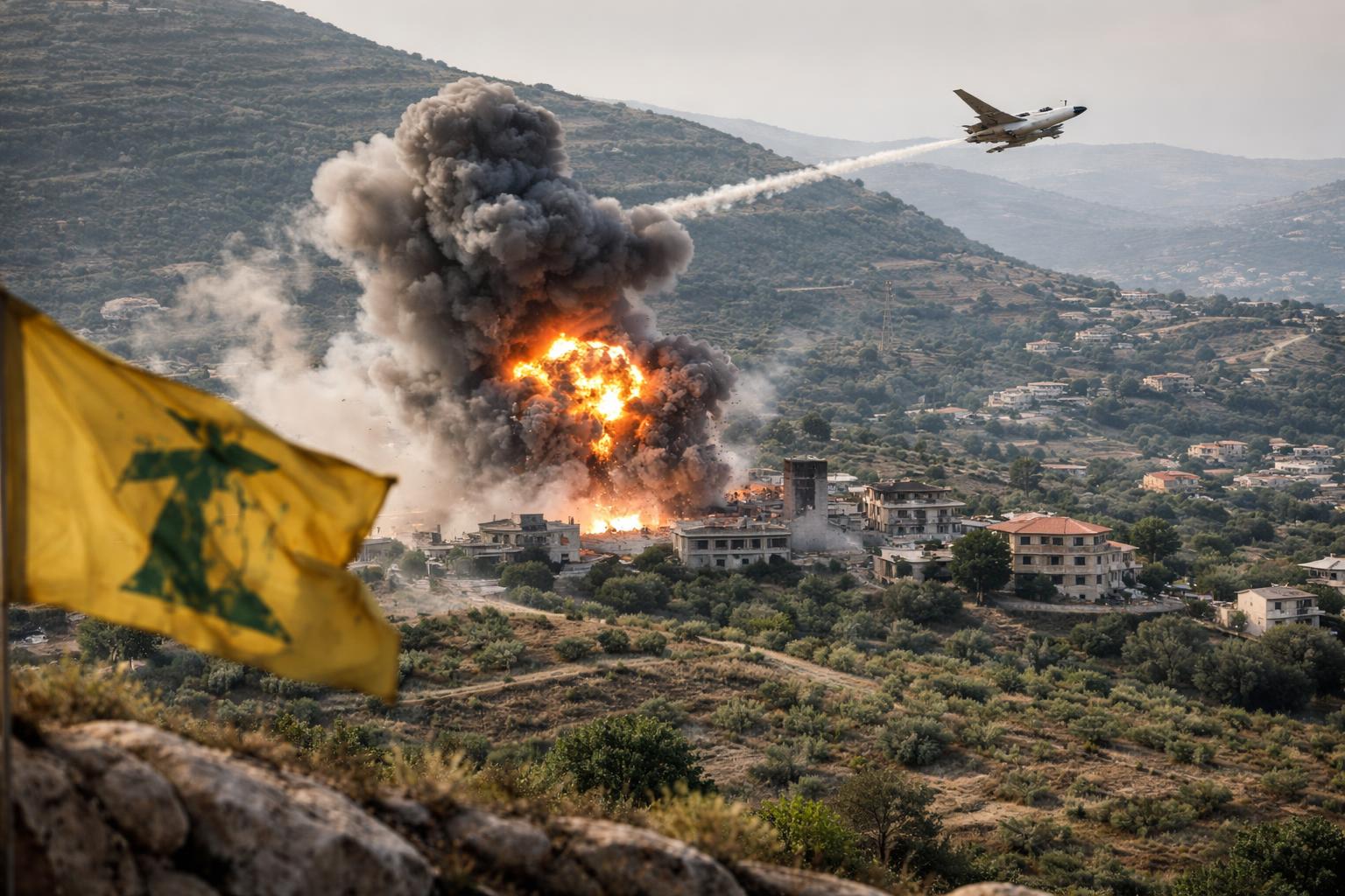 Redaktionelle Szene zum Thema „Israel setzt Angriffe im Libanon nach tödlichem Angriff auf Soldaten fort“