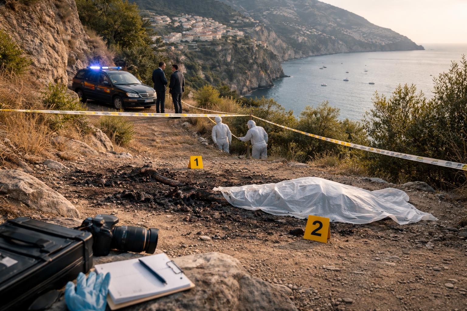 Redaktionelle Szene zum Thema „Italien: Journalist bei der Amalfiküste verbrannt aufgefunden“