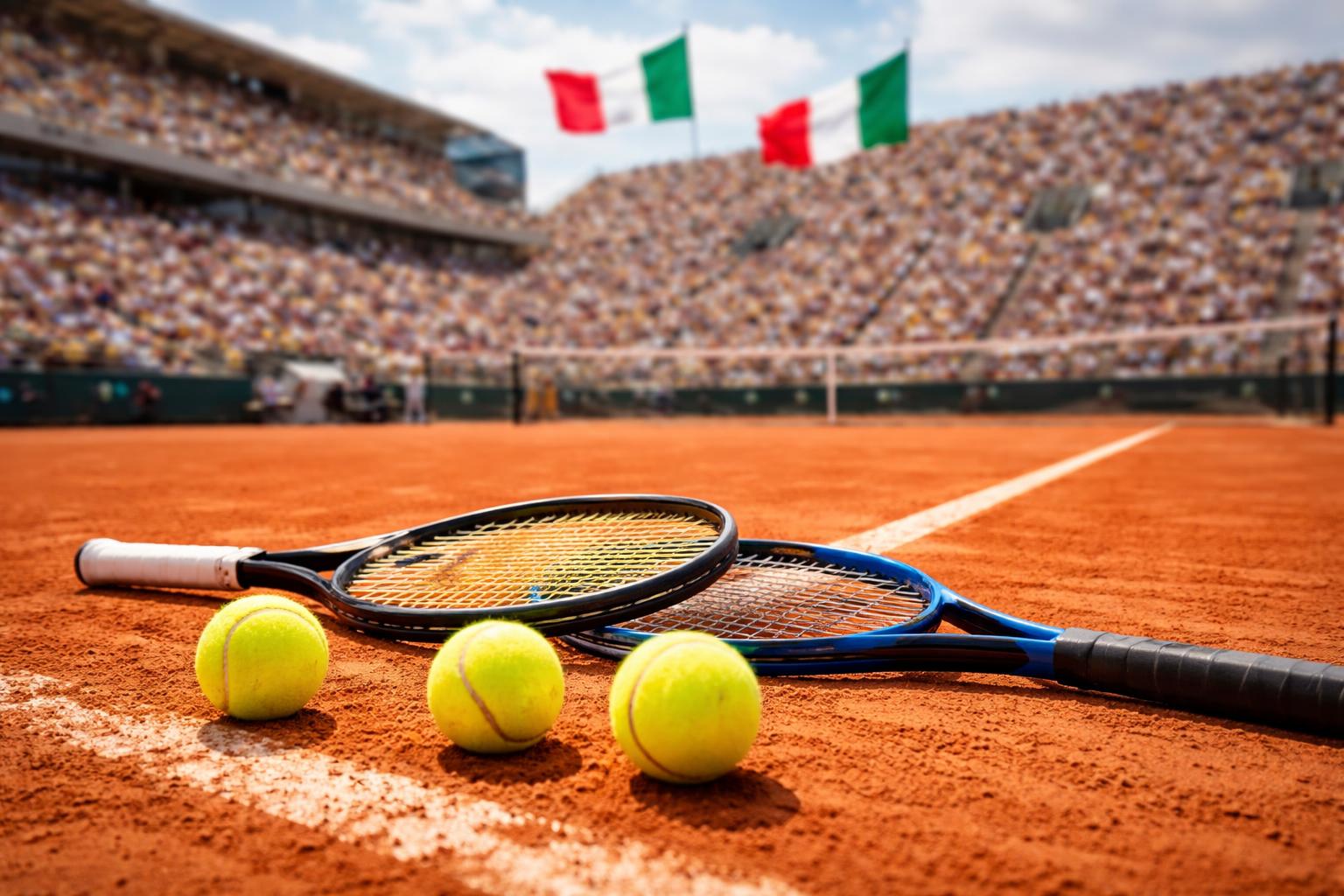 Redaktionelle Szene zum Thema „Italien schreibt bei den French Open auch ohne Sinner Tennis-Geschichte“
