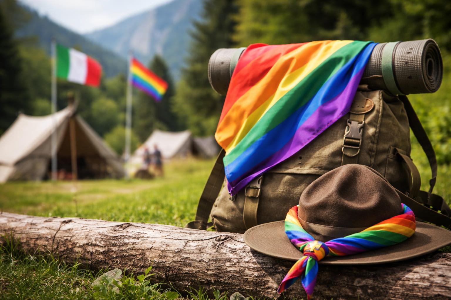 Redaktionelle Szene zum Thema „Italienische Pfadfinder öffnen Erzieherrolle auch für LGBTQIA+-Personen“