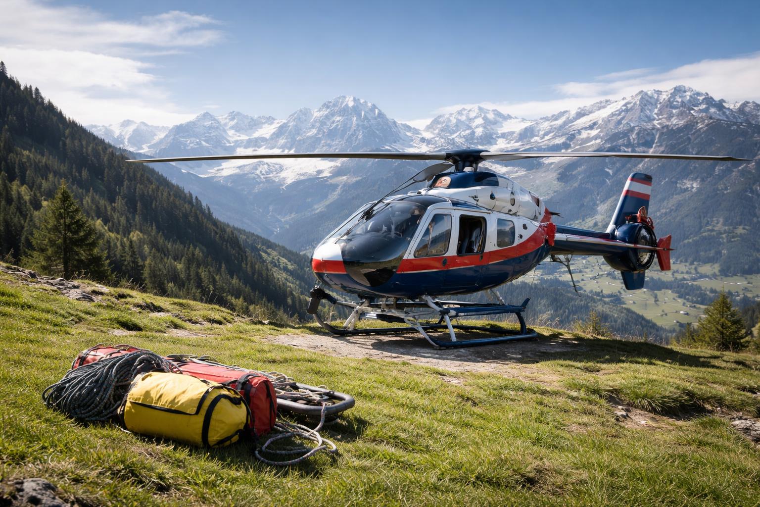 Redaktionelle Szene zum Thema „Josef Samonig übernimmt die Flugpolizei in Kärnten“