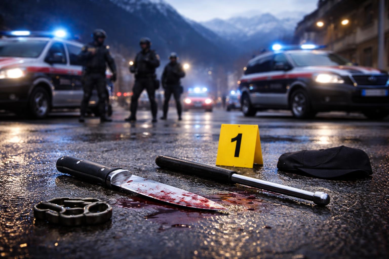 Redaktionelle Szene zum Thema „Jugendbanden lieferten sich in Schwaz nächtliche Auseinandersetzung mit Waffen“