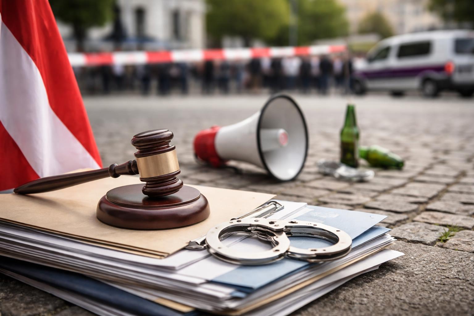 Redaktionelle Szene zum Thema „Justiz prüft Fälle um rassistische Gesänge“