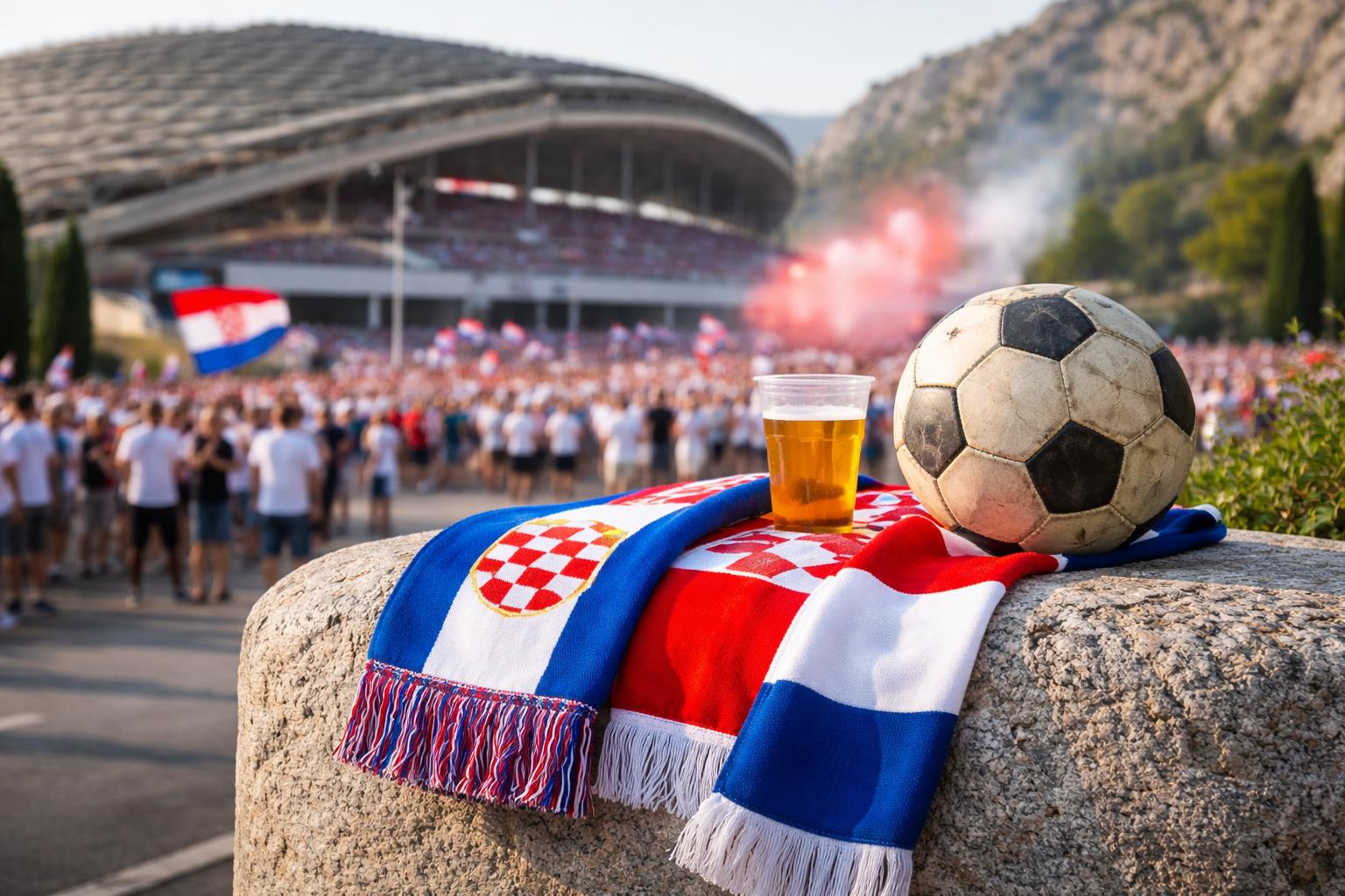 Redaktionelle Szene zum Thema „Kärntner gilt als größter Hajduk-Fan Kroatiens“
