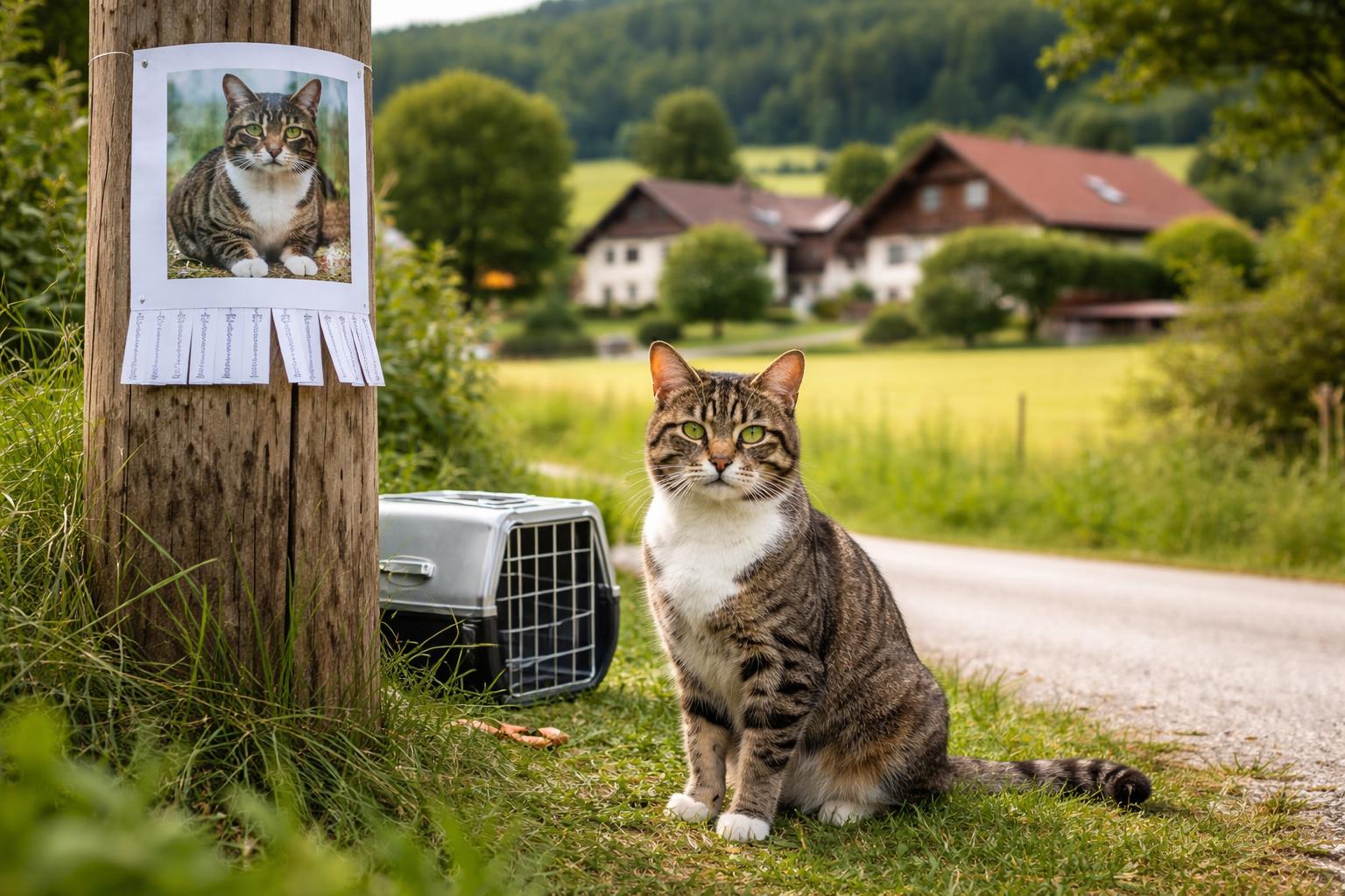 Redaktionelle Szene zum Thema „Kater Buschi seit Tagen in Wieselburg-Land vermisst“