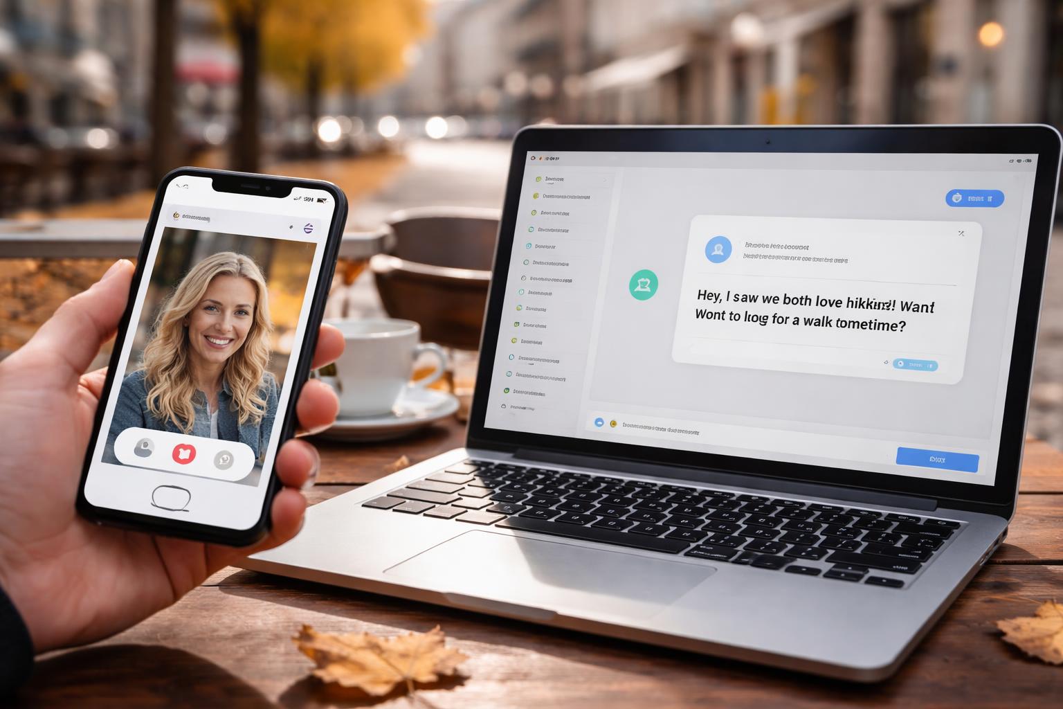 Redaktionelle Szene zum Thema „KI mischt immer stärker beim Online-Dating mit“