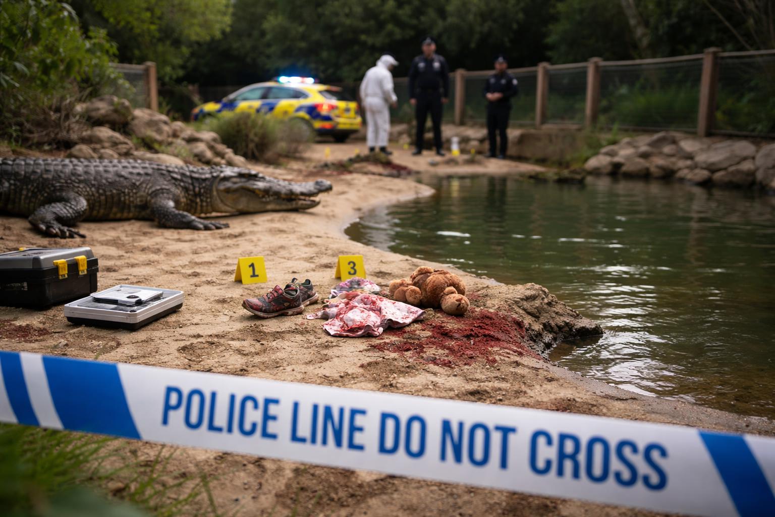 Redaktionelle Szene zum Thema „Kind bei Vorfall im Krokodilgehege in England schwer verletzt“