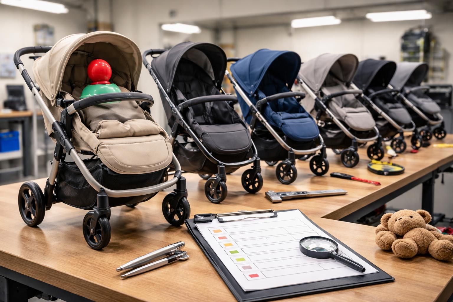 Redaktionelle Szene zum Thema „Kinderwagen im Test: Nur vier Modelle überzeugen“