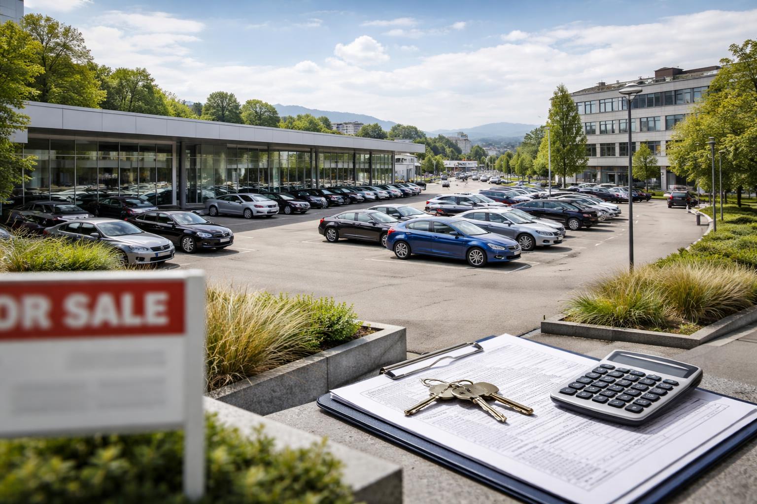 Redaktionelle Szene zum Thema „Klagenfurter Autohaus zieht um – Bank prüft Ankauf des bisherigen Standorts“