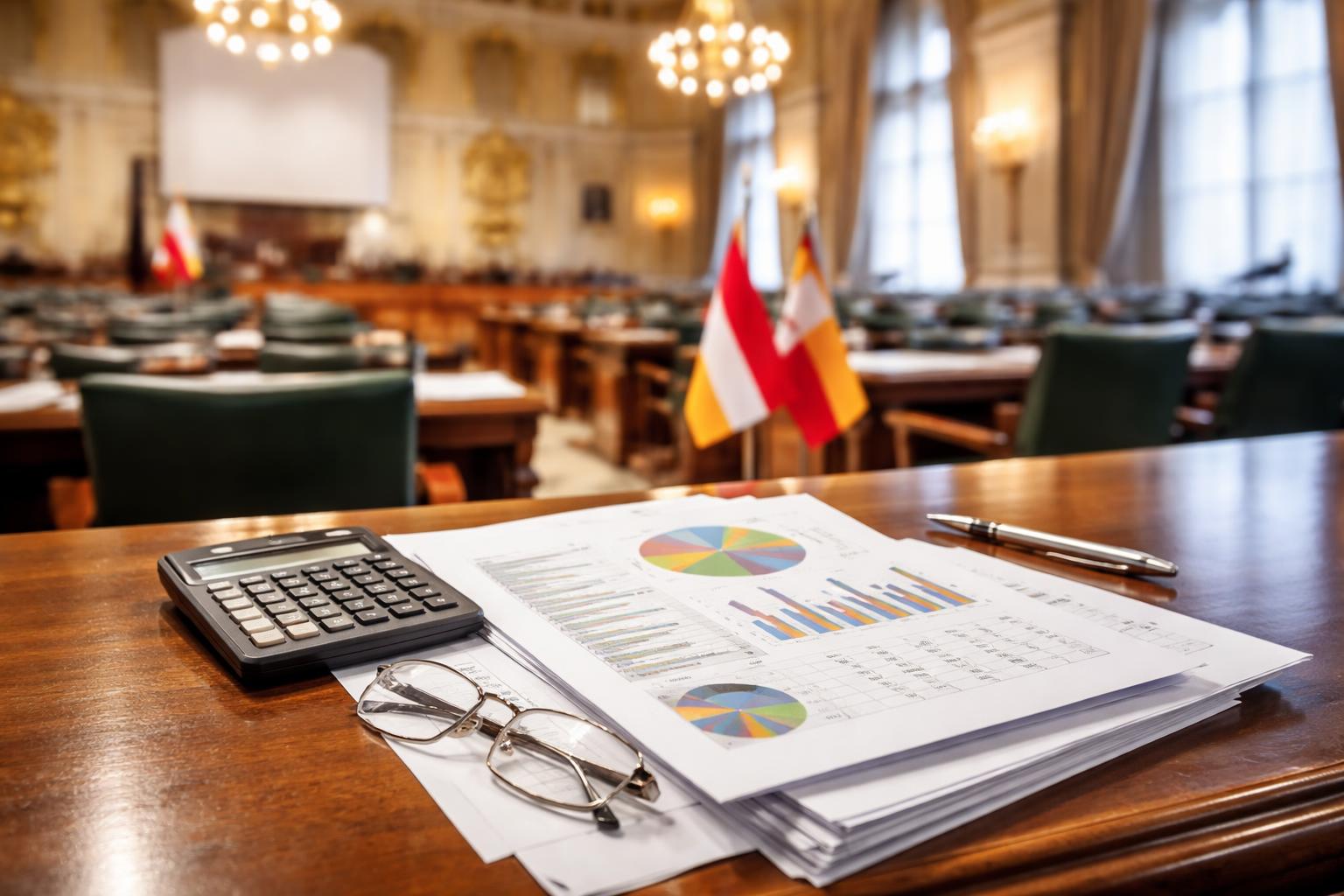Redaktionelle Szene zum Thema „Klagenfurter Gemeinderat beschließt Budget mit knappem Plus“