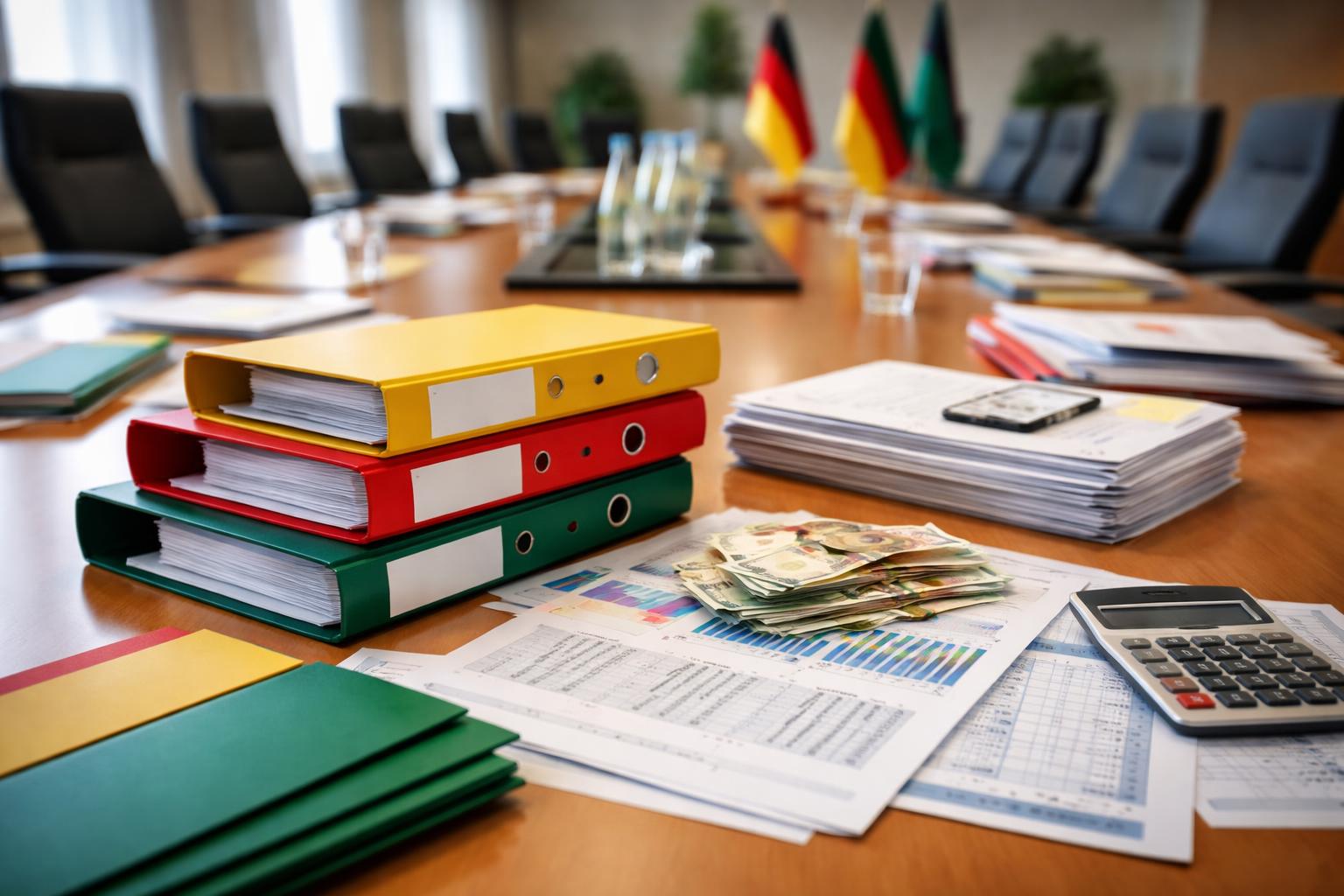Redaktionelle Szene zum Thema „Koordination als Daueraufgabe in der Dreierkoalition“