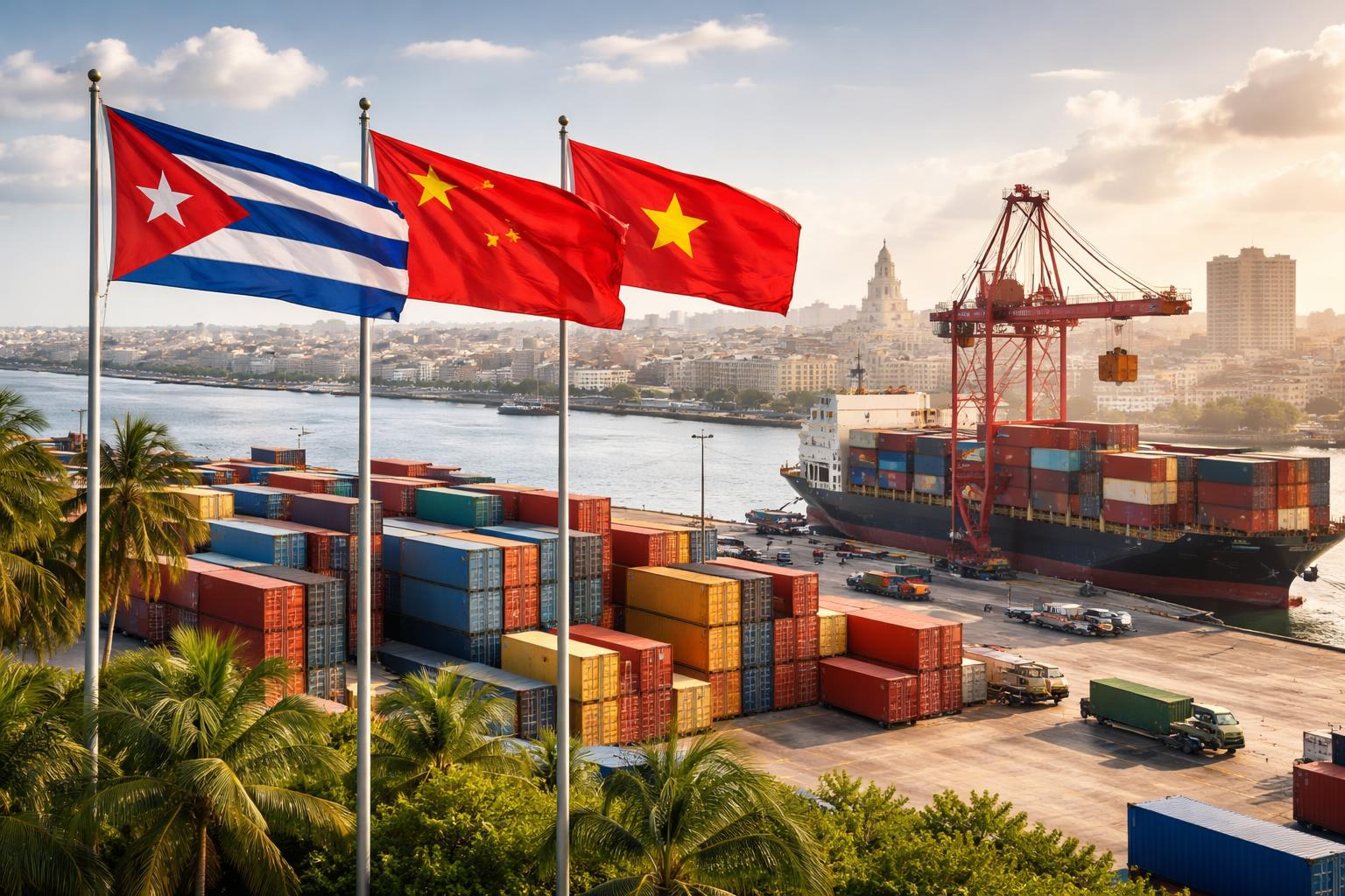 Redaktionelle Szene zum Thema „Kuba richtet Wirtschaft stärker nach China und Vietnam aus“