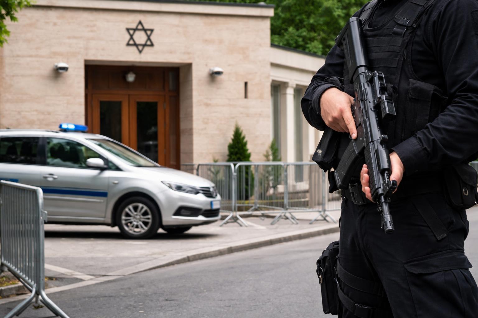 Redaktionelle Szene zum Thema „Kultusgemeinde kritisiert Urteil zu bewaffnetem Synagogenschutz“