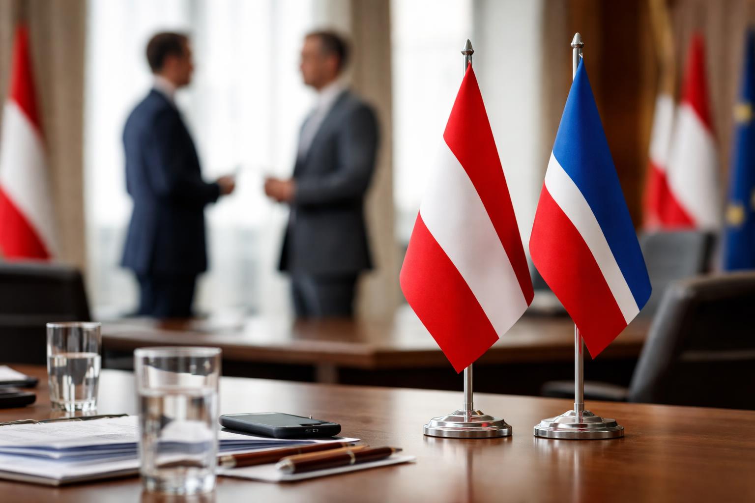 Redaktionelle Szene zum Thema „Kurz und Kickl: Treffen nährt Spekulationen über die Zeit nach der Koalition“