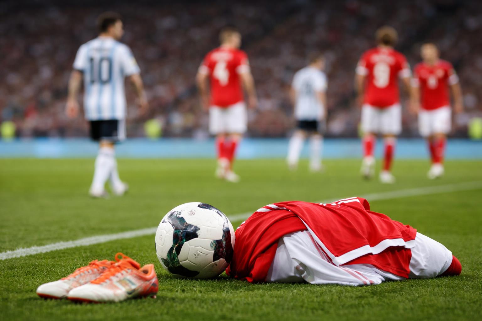 Redaktionelle Szene zum Thema „Laimer nach dem 0:2 gegen Argentinien: „Es ist lustig, Messi auf dem Platz zu beobachten““