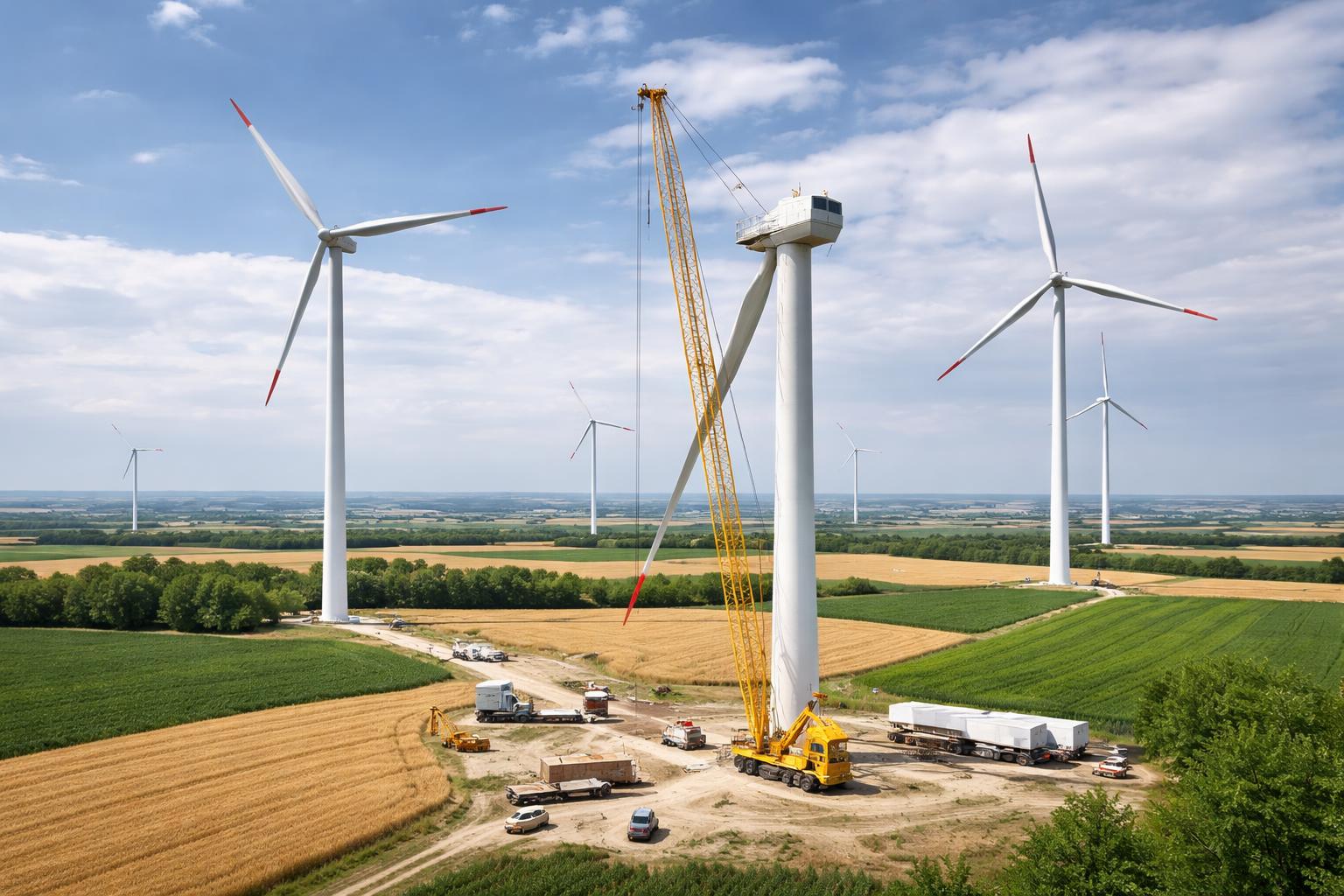Redaktionelle Szene zum Thema „Land genehmigt Ausbau von zwei Windparks in Niederösterreich“