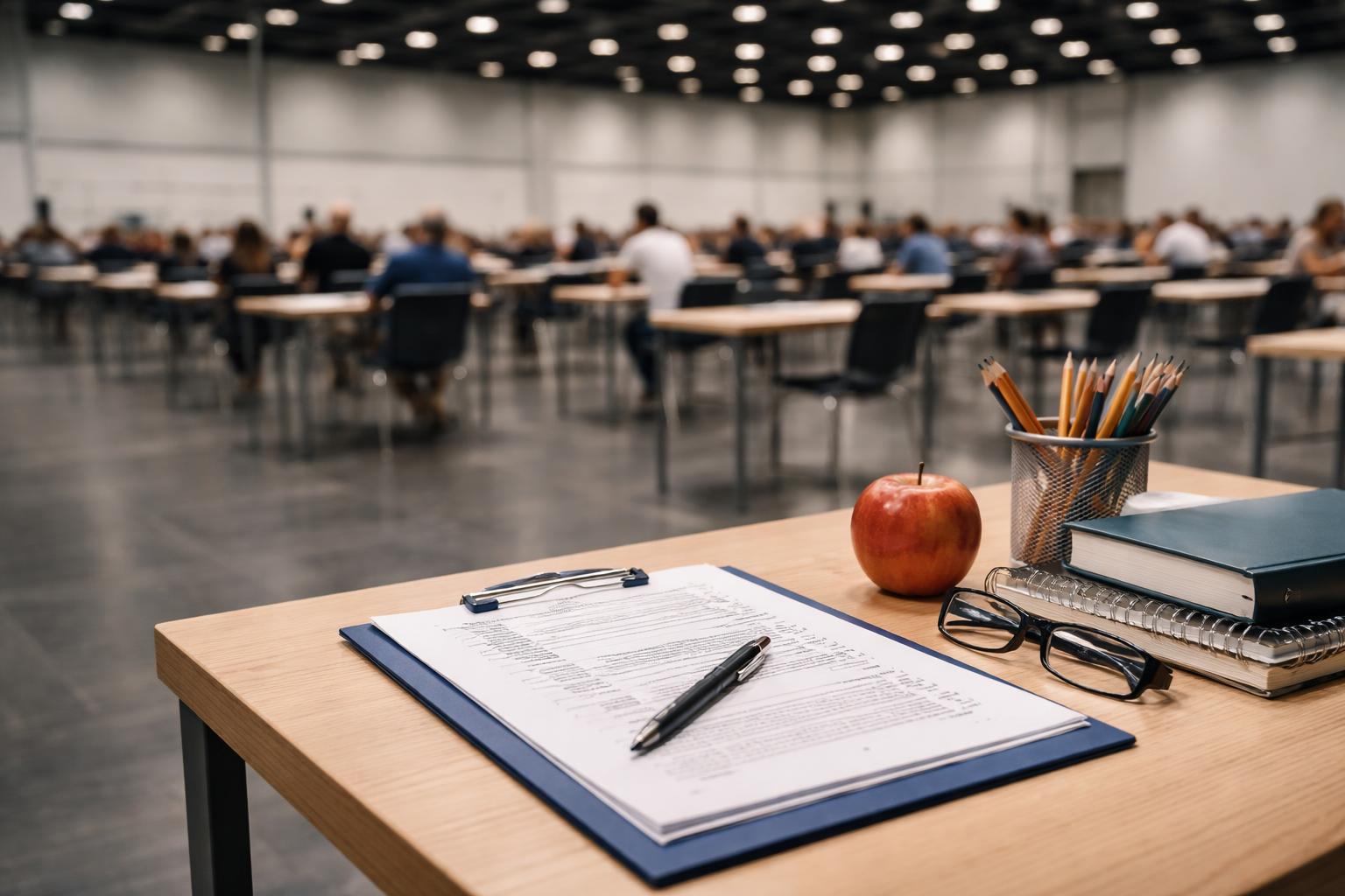 Redaktionelle Szene zum Thema „Lehramtsstudium: 1.659 Kandidatinnen und Kandidaten legten Eignungstest in Wien ab“