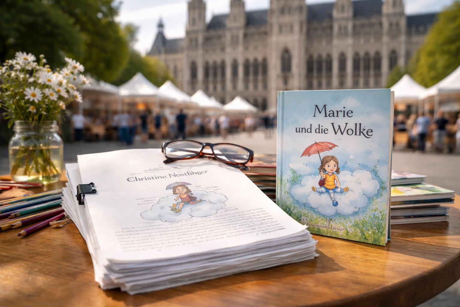 Redaktionelle Szene zum Thema „Letztes unveröffentlichtes Manuskript von Christine Nöstlinger erscheint im Juli als Buch“