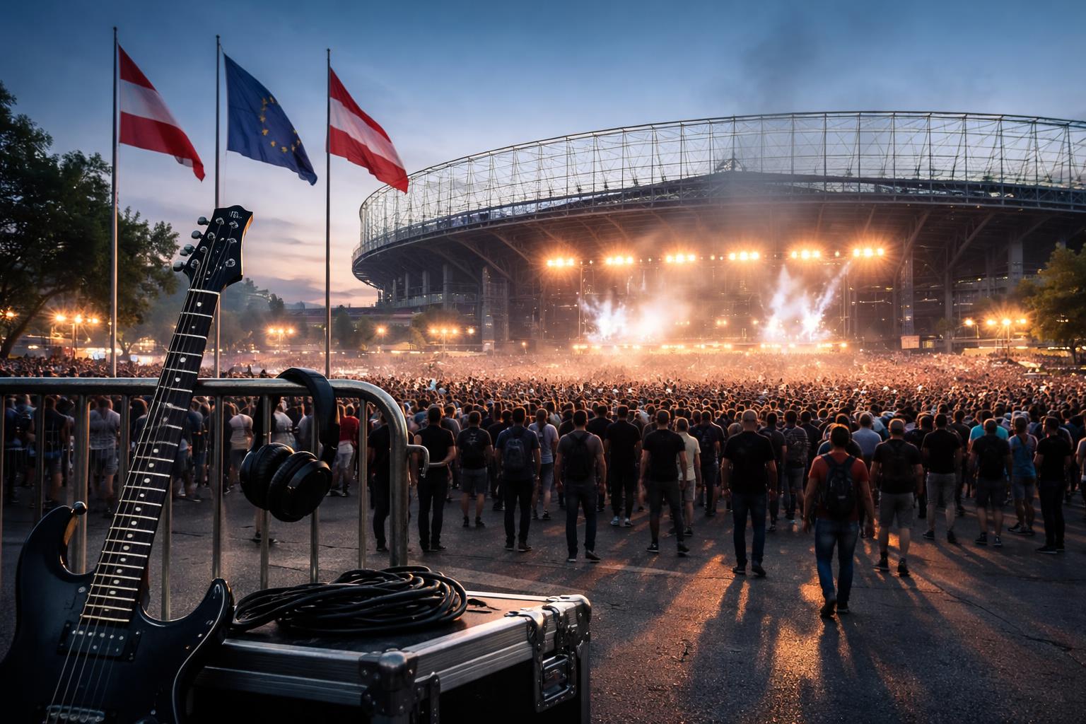Redaktionelle Szene zum Thema „Linkin Park kehren nach Wien zurück“