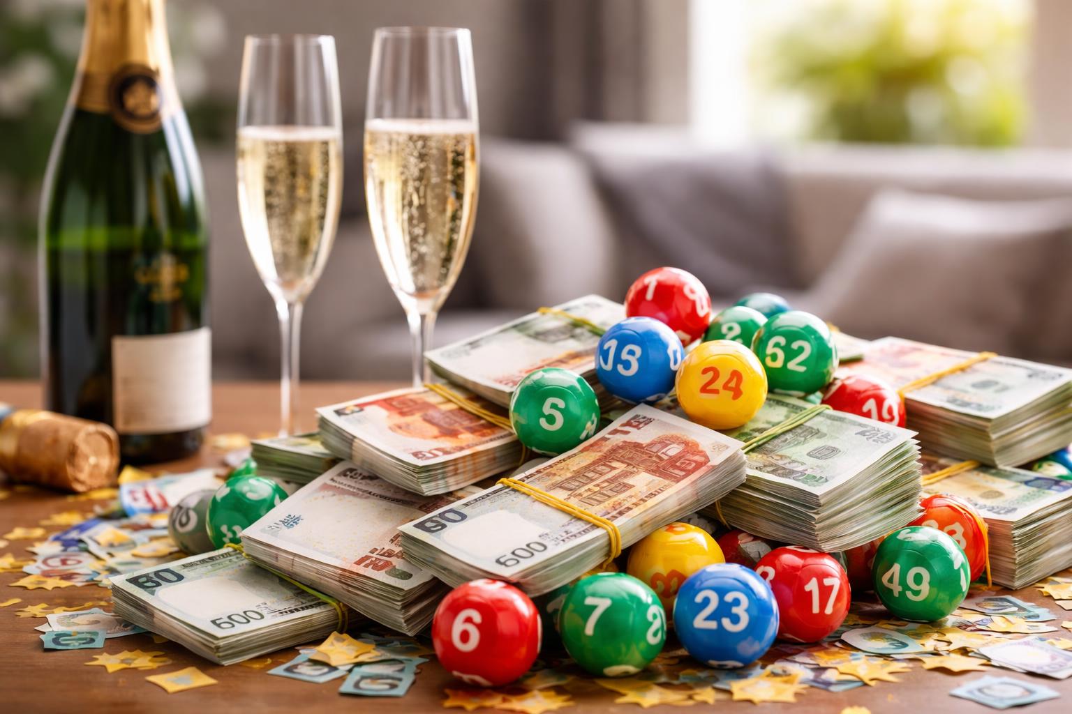 Redaktionelle Szene zum Thema „Lotto-Jackpot: Warum ein Millionengewinn nicht automatisch glücklich macht“