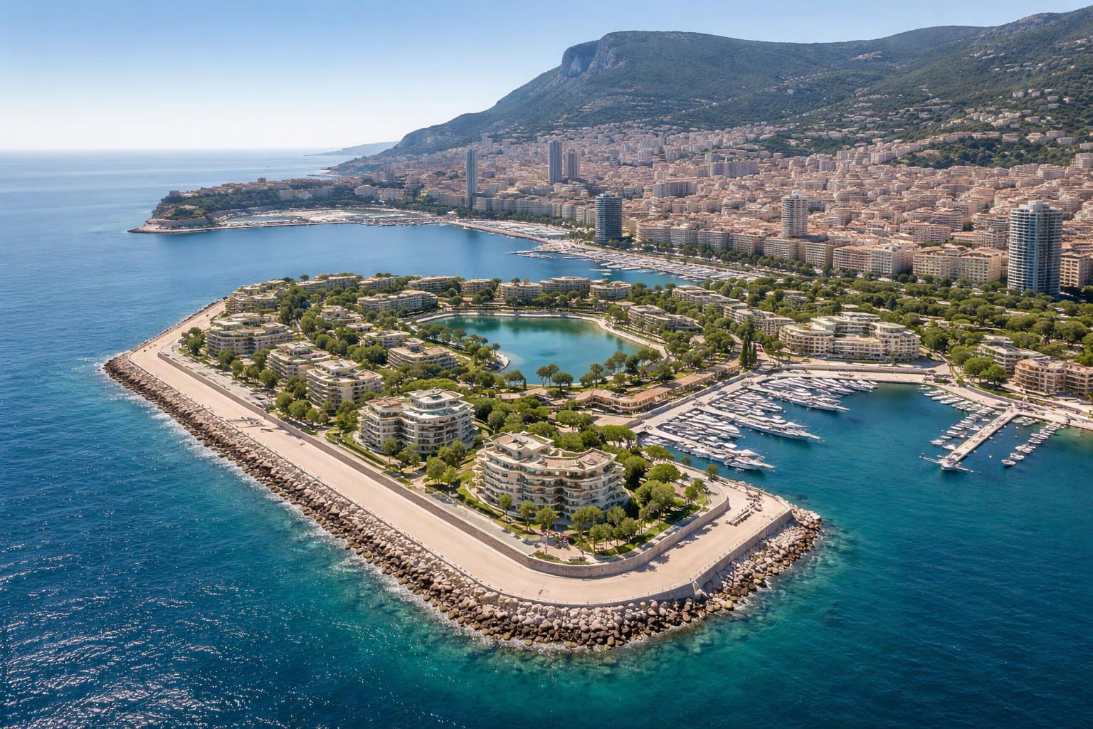 Redaktionelle Szene zum Thema „Mareterra: Monaco gewinnt sechs Hektar neues Stadtviertel am Meer“