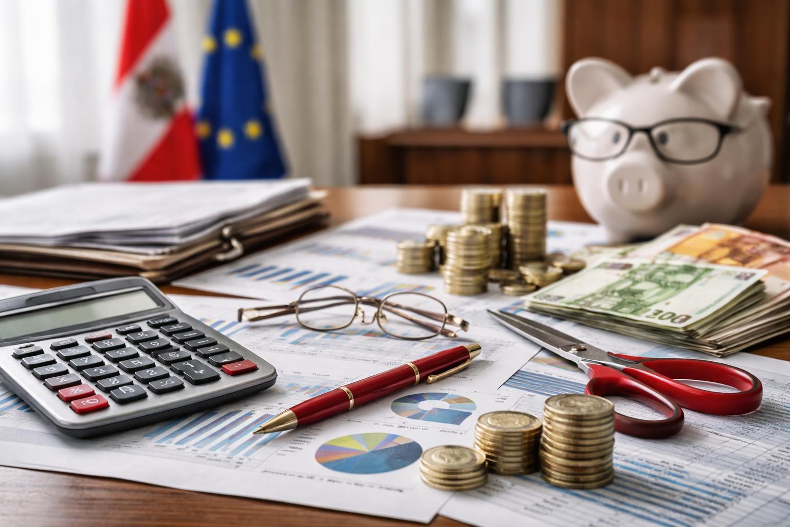 Redaktionelle Szene zum Thema „Marterbauer verteidigt Sparbudget und warnt vor weiterem Defizit“