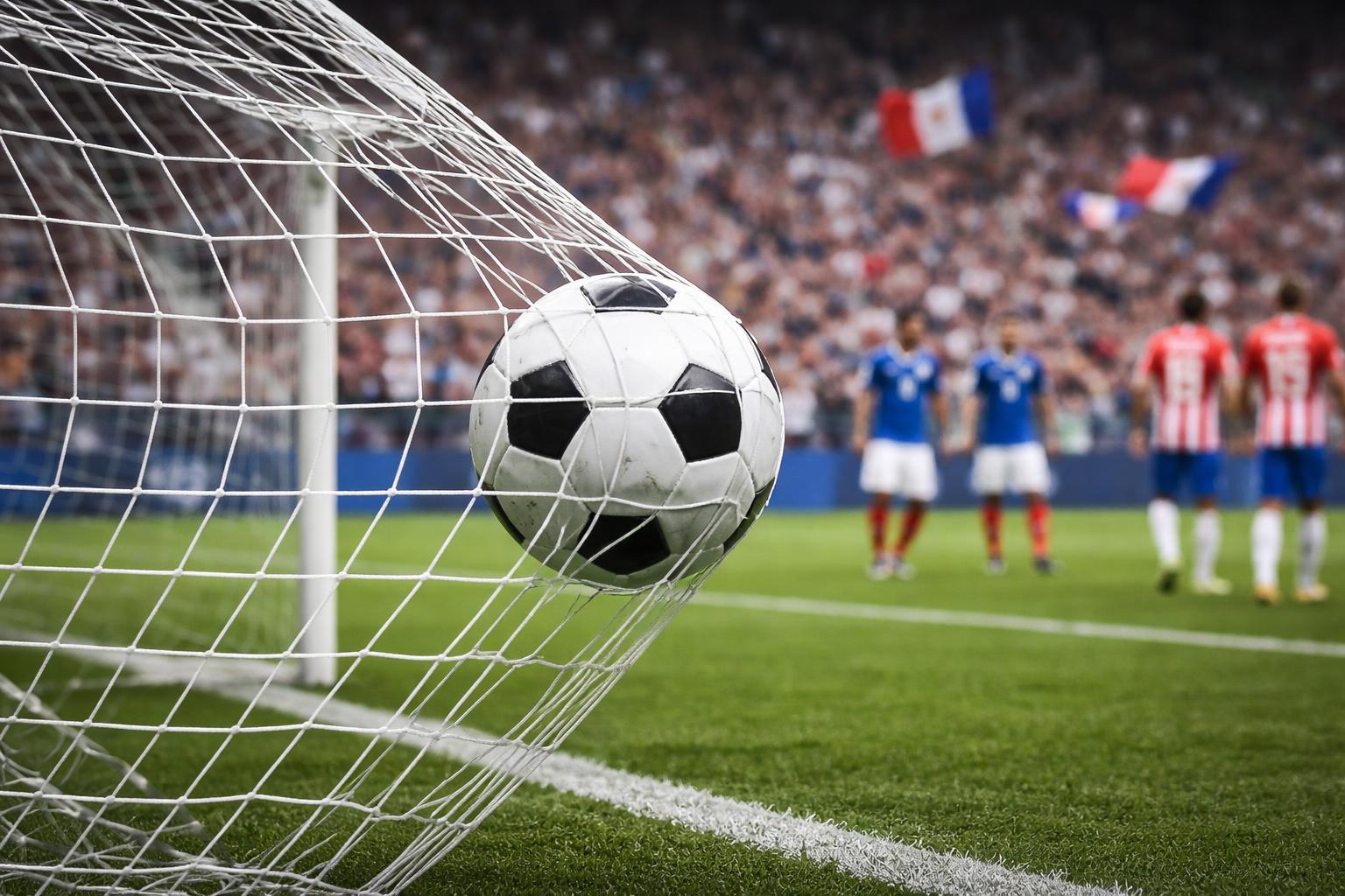 Redaktionelle Szene zum Thema „Mbappé erlöst Frankreich gegen Paraguay und führt es ins Viertelfinale“