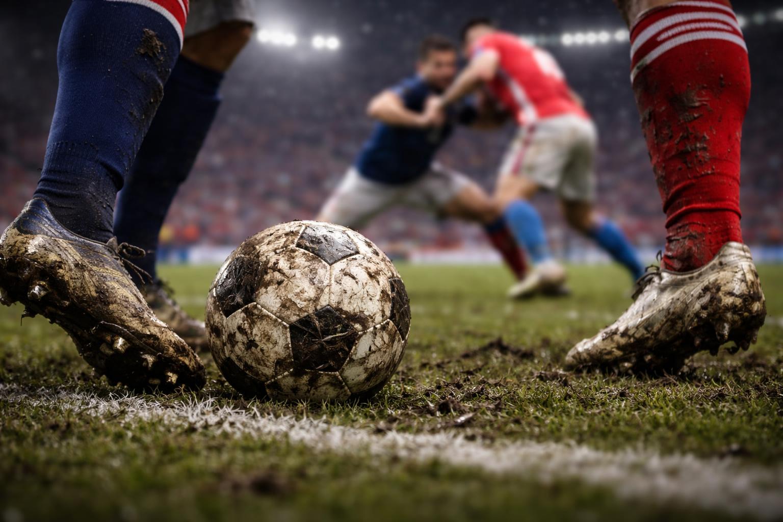 Redaktionelle Szene zum Thema „Mbappé nach Frankreichs Sieg gegen Paraguay: „Wir wissen auch, wie man schmutzigen Fußball spielt““