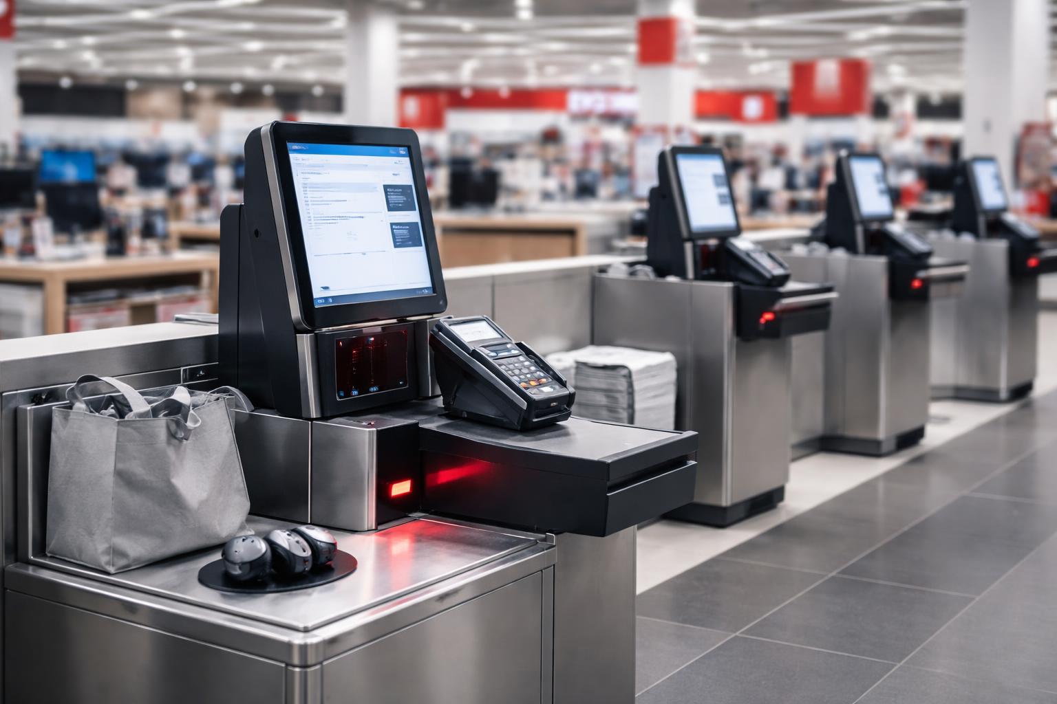 Redaktionelle Szene zum Thema „MediaMarkt plant den Verzicht auf klassische Kassen“