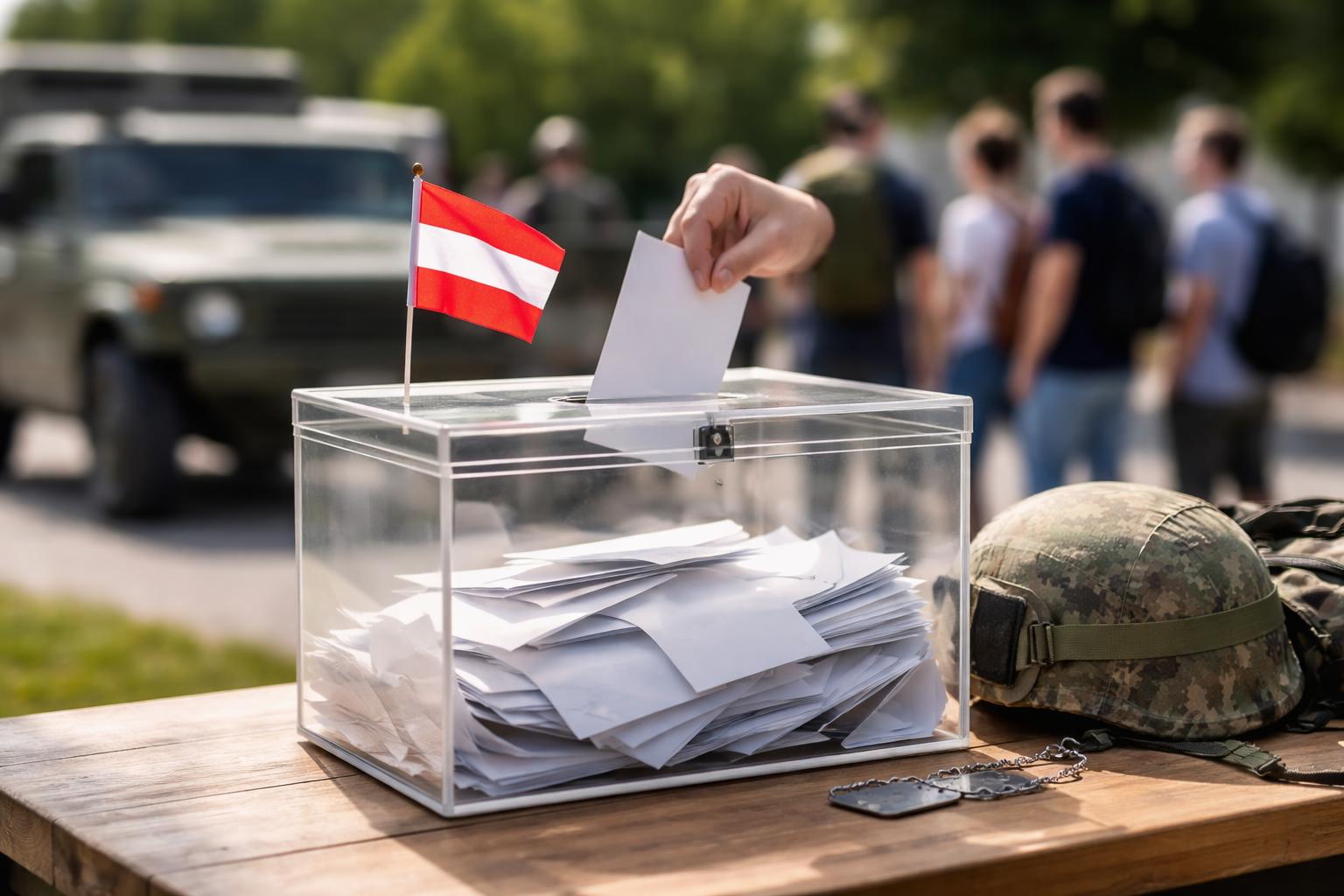 Redaktionelle Szene zum Thema „Mehrheit der Jüngeren befürwortet Volksbefragung zum Wehrdienst“