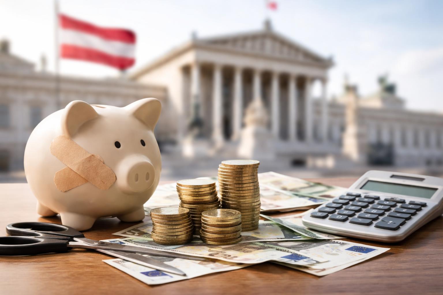 Redaktionelle Szene zum Thema „Mehrheit erwartet Belastungen durch das neue Sparbudget“