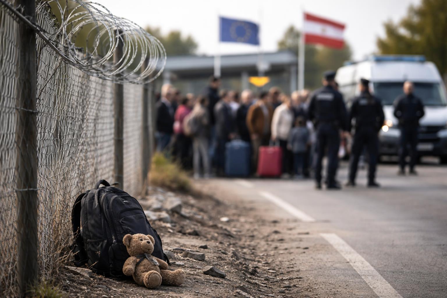 Redaktionelle Szene zum Thema „Mehrheit hält Regierungskurs bei Zuwanderung für zu mild“