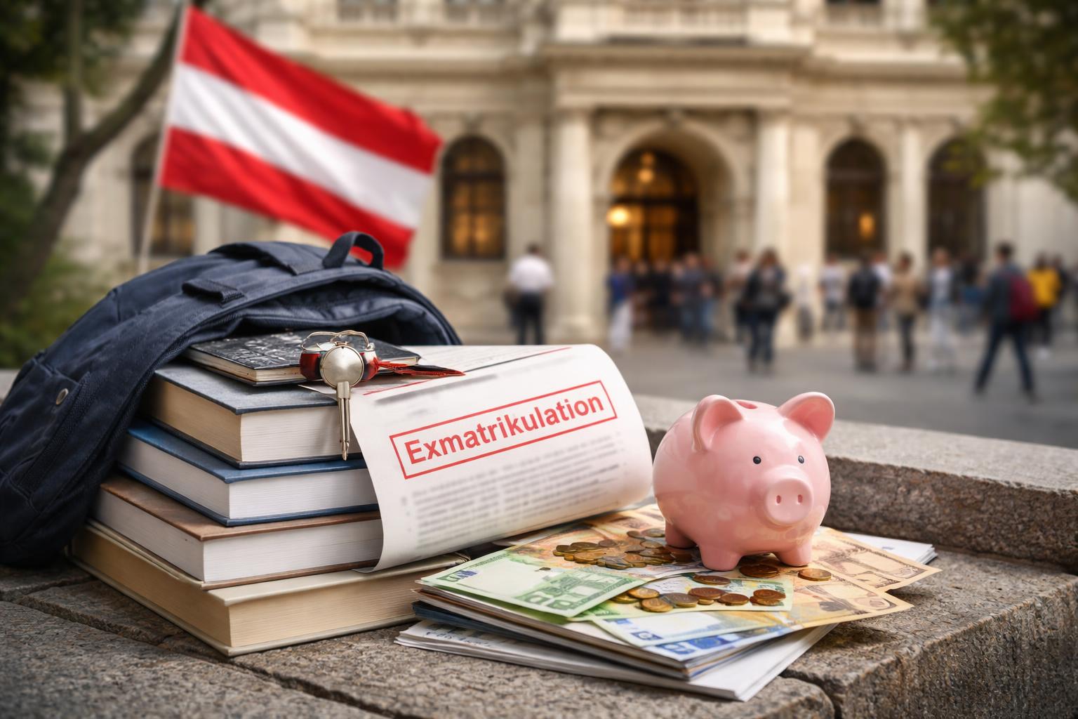 Redaktionelle Szene zum Thema „Mehrheit will längeres Studium begrenzen und höhere Gebühren für Drittstaatsangehörige“