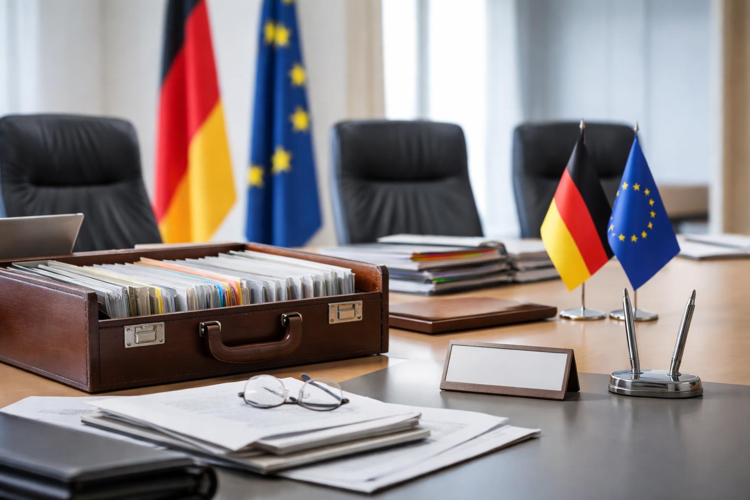 Redaktionelle Szene zum Thema „Merz kündigt Umbau seines Kabinetts nach Spahn-Rücktritt an“