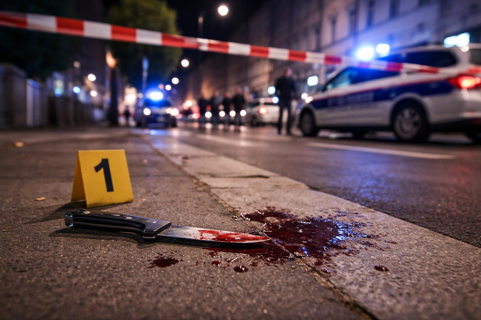 Redaktionelle Szene zum Thema „Messerangriff in Favoriten: 23-Jähriger bei Attacke auf offener Straße verletzt“