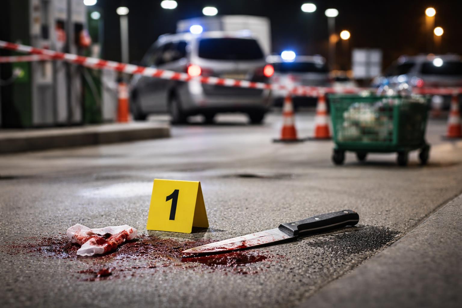 Redaktionelle Szene zum Thema „Messerattacke an Tankstelle in Wien-Simmering endet mit Festnahme im Spital“