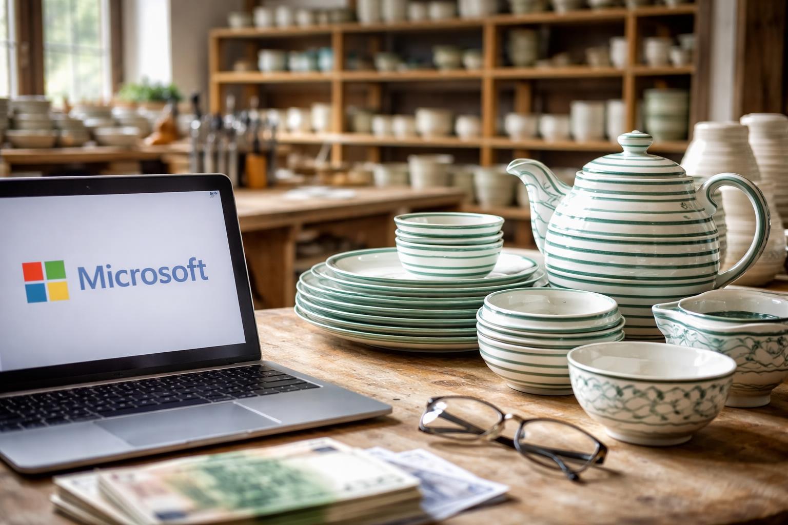 Redaktionelle Szene zum Thema „Microsoft-Manager Kevin Scott investiert in Gmundner Keramik“