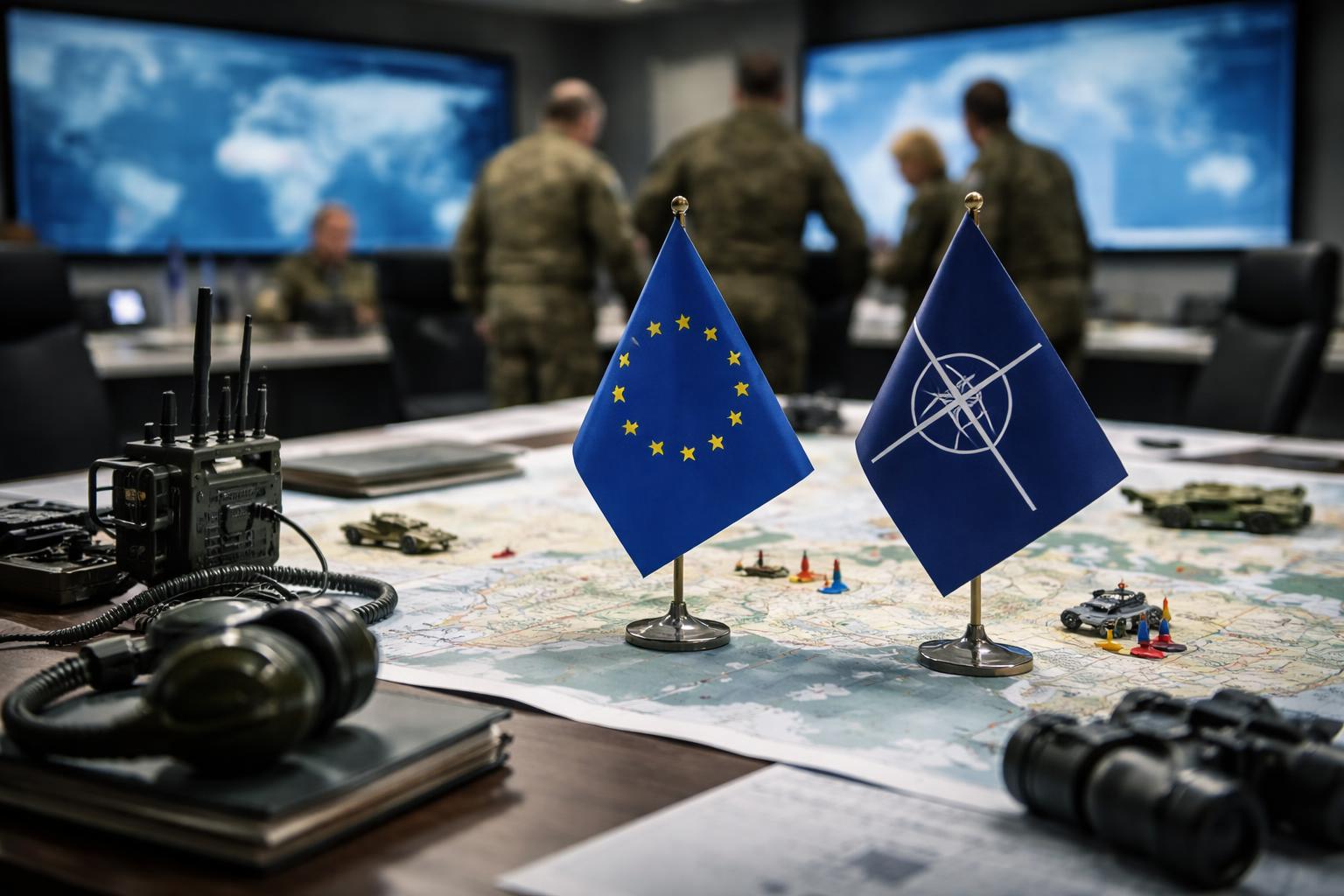 Redaktionelle Szene zum Thema „Münkler fordert „europäischen Generalstab“ für mehr Verteidigungsfähigkeit der EU“