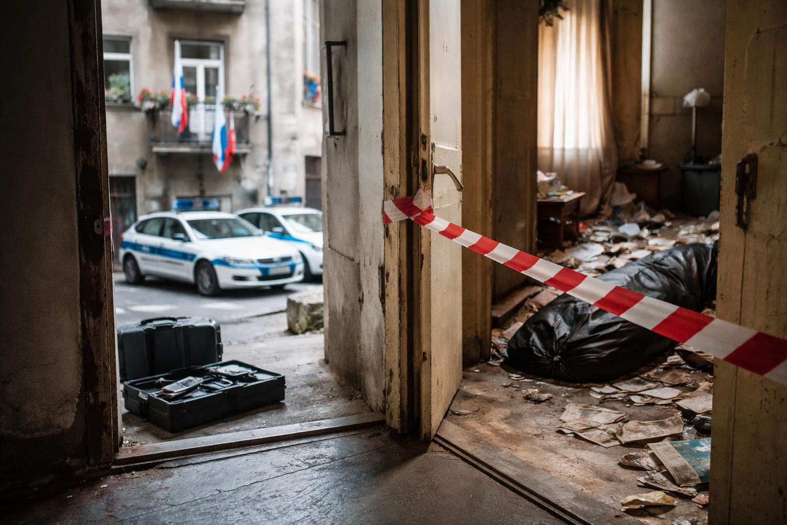 Redaktionelle Szene zum Thema „Mumifizierte Frau lag acht Jahre tot in Wohnung in Ljubljana“