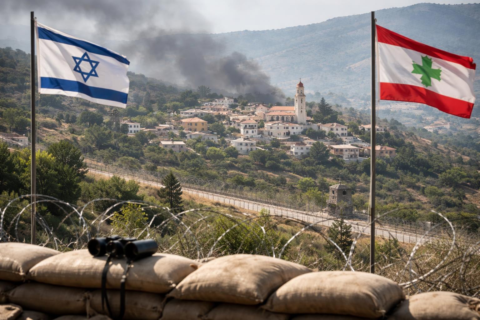 Redaktionelle Szene zum Thema „Netanyahu nennt christliche Dörfer im Südlibanon als mögliche Schutzsuchende“