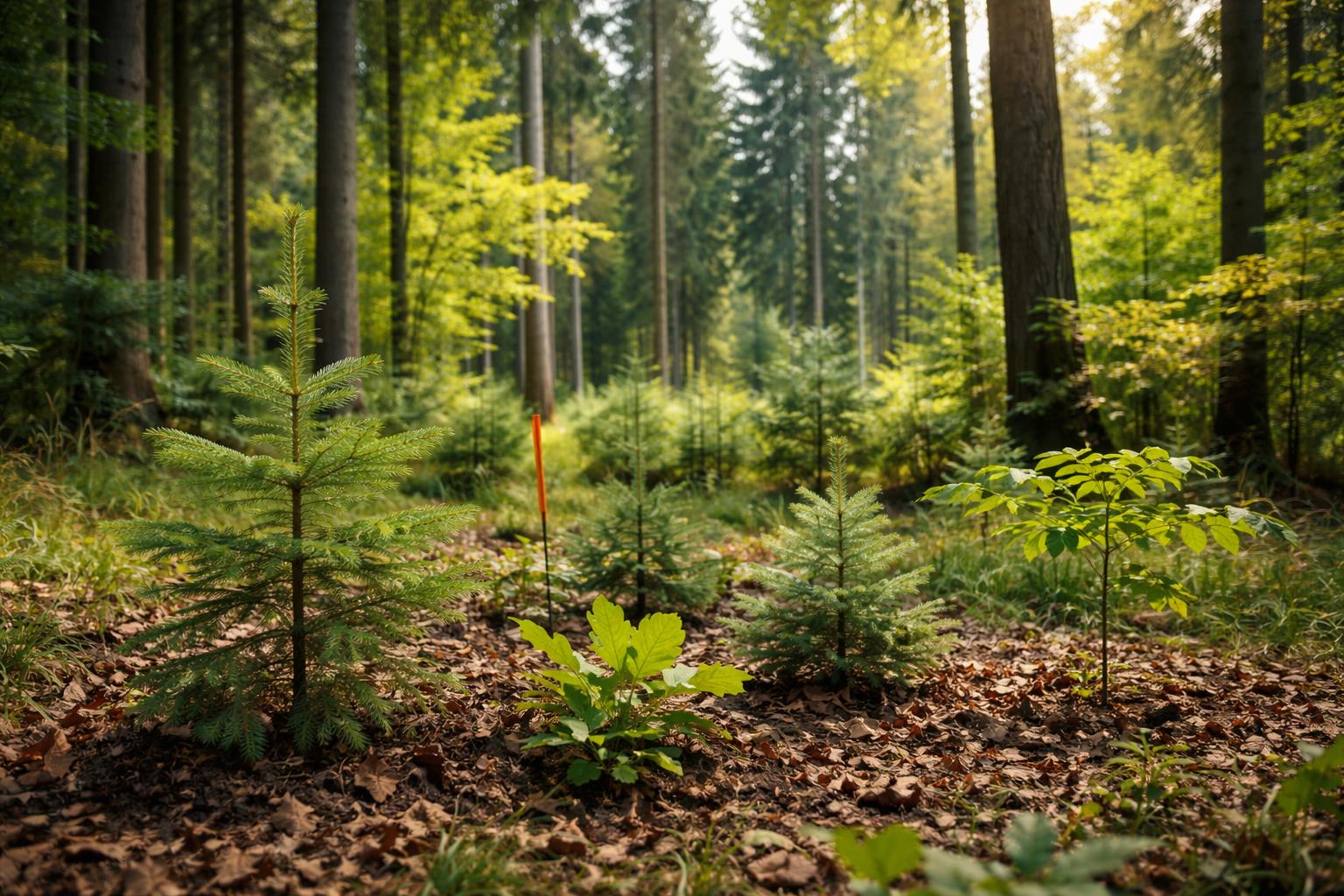 Redaktionelle Szene zum Thema „Neue Baumarten sollen Österreichs Wälder klimafit machen“