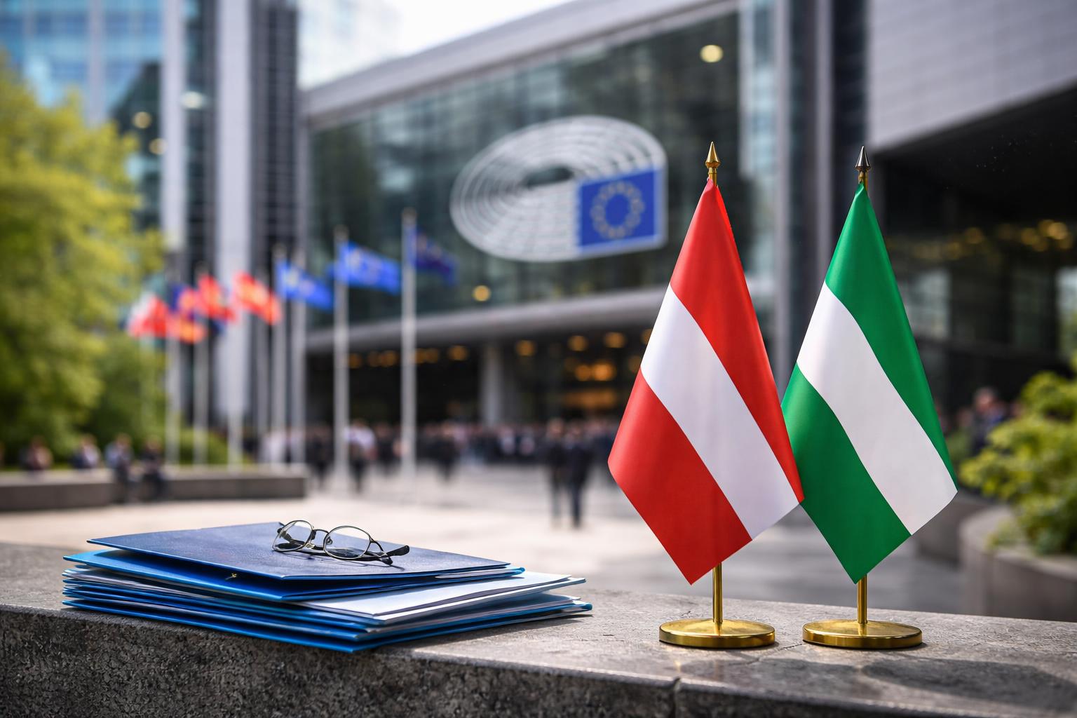 Redaktionelle Szene zum Thema „Neue EU-Abgeordnete aus Kärnten und der Steiermark stehen vor ähnlichen Startfragen“