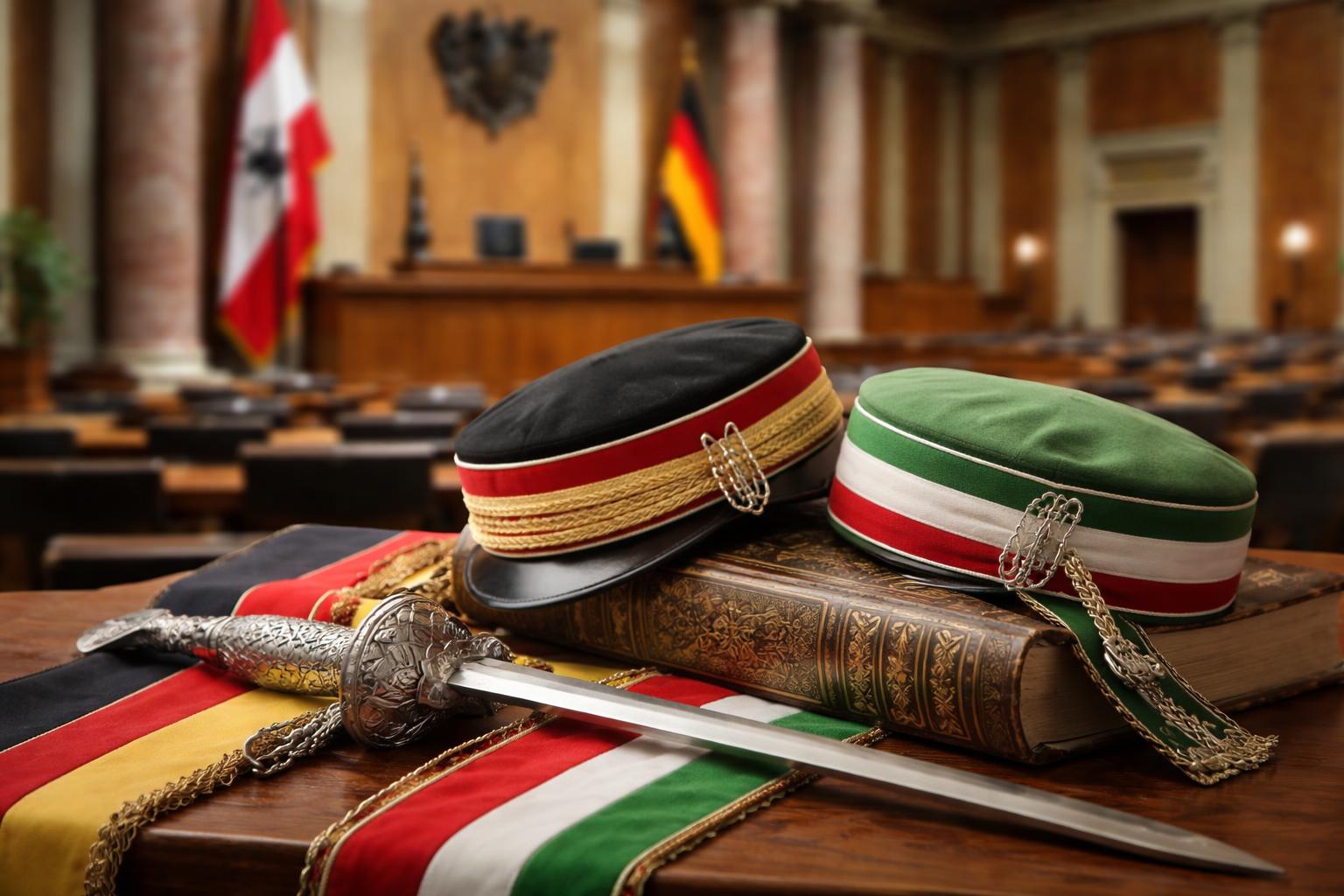 Redaktionelle Szene zum Thema „Neuer Parlamentsdirektor und Nationalratspräsident in derselben Burschenschaft“