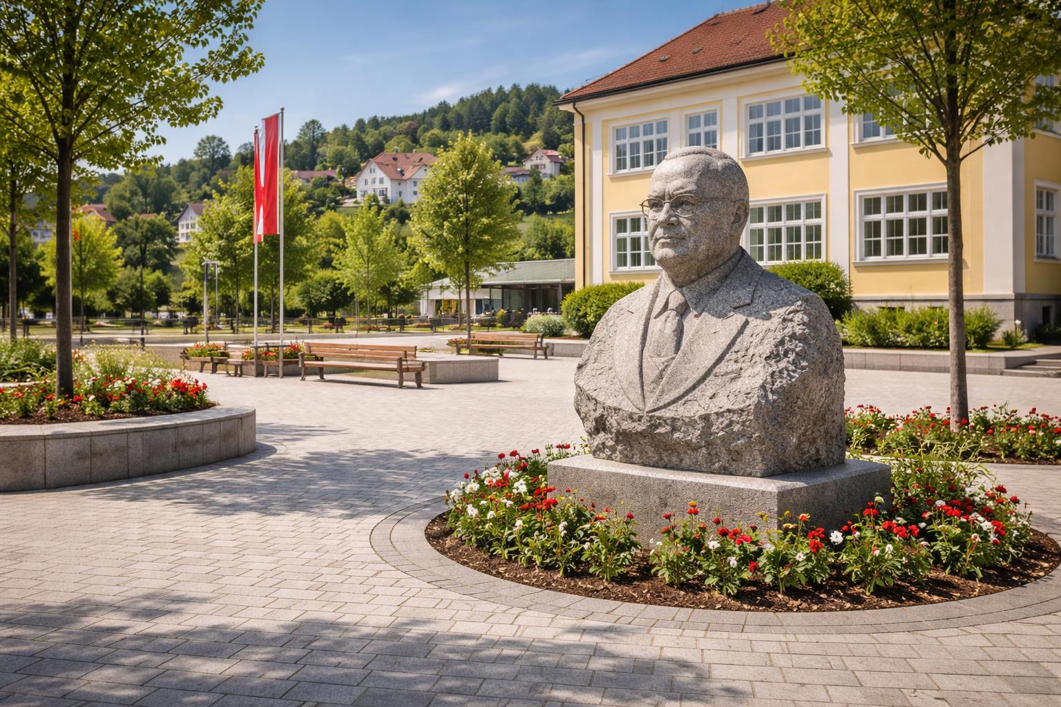 Redaktionelle Szene zum Thema „Neuer Platz in Mauthausen würdigt Leonhard Helbich-Poschacher“